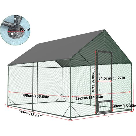 Poulailler, Construction Robuste, Design Ă AccĂšs Facile, XL (1/2)