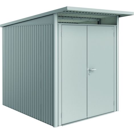 Casetta da Giardino in Metallo AVANTGARDE A2 Biohort con Porta a Due Battenti  Grigio Scuro Metal (1/3)