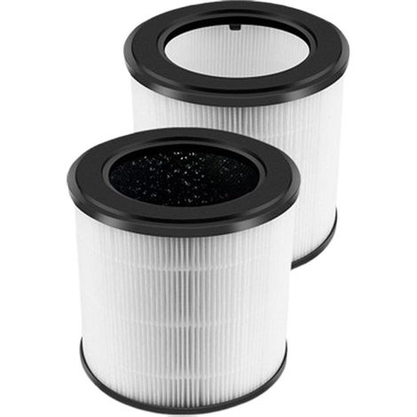 Compatibles avec le purificateur d'air Philips série 600 AC0650/10 AC0651/10 - Filtre HEPA de remplacement 3-en-1 - 2 pièces de filtre de remplacement