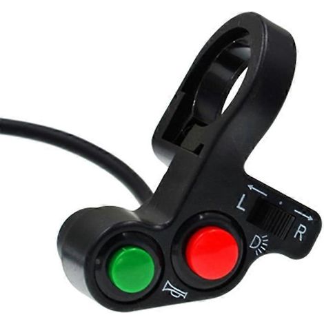 Bouton combiné klaxon et phare pour guidon de moto/quad (1/5)