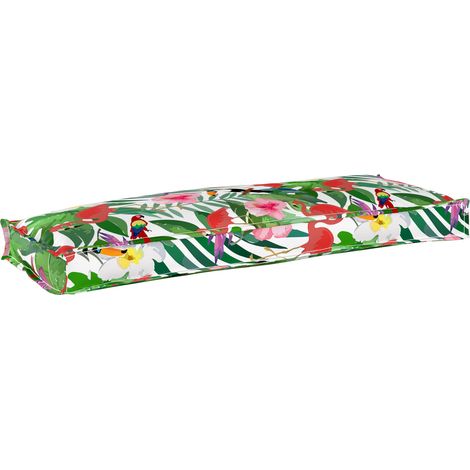 Cojín de palé para banco Multicolor 110 x 40 x 8 cm Tela Oxford vidaXL (1/5)