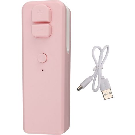 Mini scelleuse de sacs rechargeable 400 mAh, portable, avec découpe magnétique à chaud pour sacs de goûter et sacs en plastique (rose) (1/5)