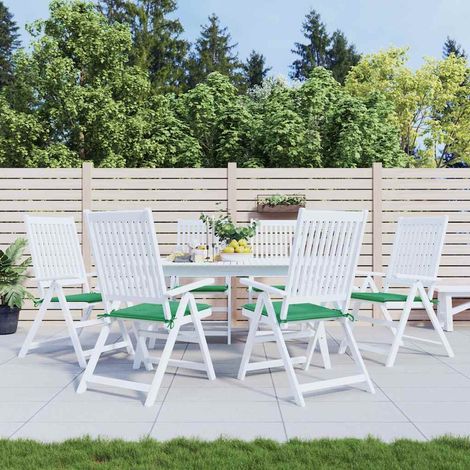 vidaXL Cojines de silla de jardín 6 uds tela Oxford verde 50x50x3 cm (1/5)