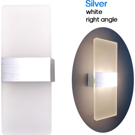 Aplique de pared LED acrílico moderno de 6W, 85-265V CA, para dormitorio, balcón, pasillo, escalera.