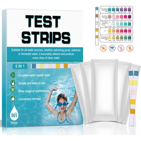 50 bandes de test pour piscine (1/5)