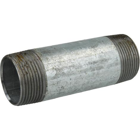 Nipple double galvanisé 1 1/4'' x 110 mm