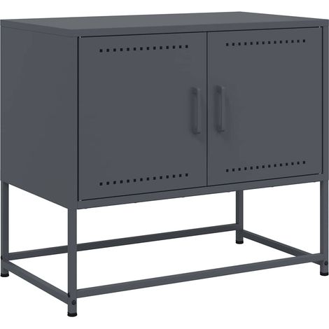 Maison Exclusive - TV-Schrank Anthrazit 68,5x39x60,5 cm Stahl
