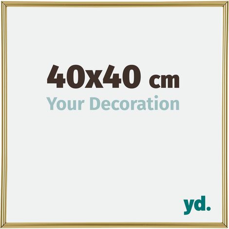 yd. - Cadre photo 40x40 - Or - Plastique - Annecy