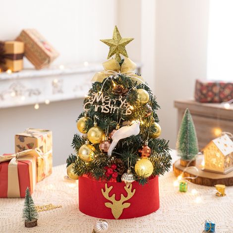 Mini Albero di Natale 45 cm – Design Elegante Nevicato, Materiale PE Durabile – Ideale per Ufficio e Casa (1/4)