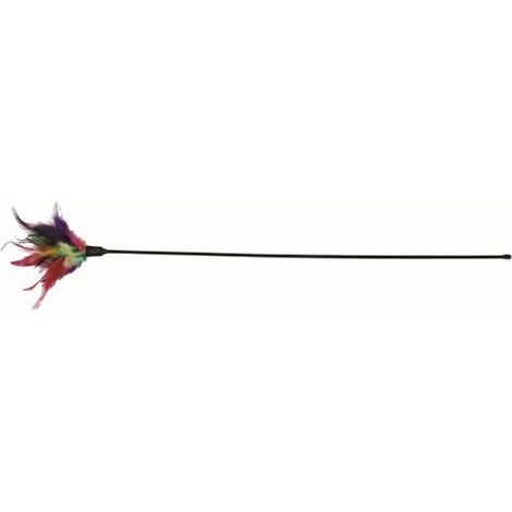 Caña de pescar de juguete para gatos con palo de 50 cm