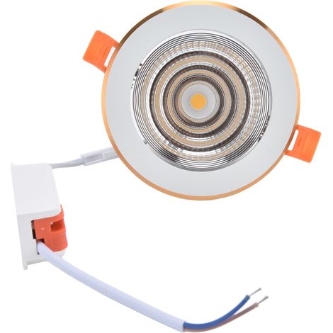 Einbauleuchte, 11 cm (4,3 Zoll), 7 W, warmweißes Licht (3000 K), verstellbarer Abstrahlwinkel, LED-Halo-Licht für Flur, Küche, Schlafzimmer, 100–264 V (1/5)