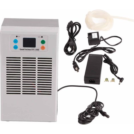 Refroidisseur d'eau électronique pour aquarium, machine de refroidissement et chauffage numérique 35L 100W STC-200, régulateur thermique 100-240V. (1/5)