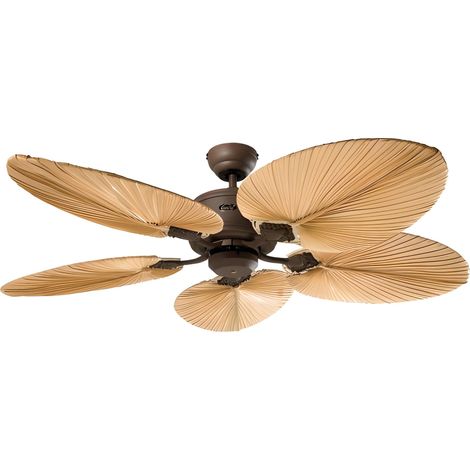 DC Ceiling Fan Eco Elements Brown & Palm
