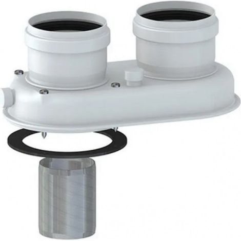 Stabile - Sdoppiatore monoblocco alluminio per caldaie convenzionali compatibile con Ferroli - Radiant - Aton