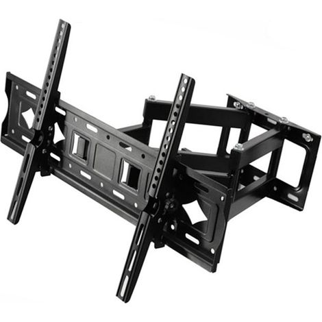 Support TV mural - JUANIO - Pour SAMSUNG 55Q60B 55" - VESA 400x400mm - Inclinable & pivotant - Charge 40kg (1/5)