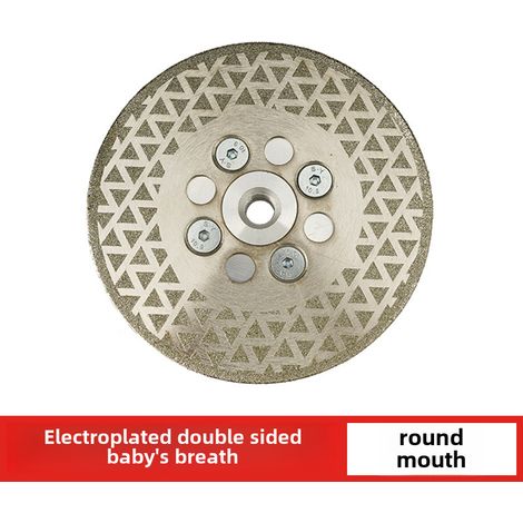 Disque de meulage diamanté double face à bride M14 pour gypsophile, marbre, carrelage et pierre (placage platine 115 double face ciel étoilé) (1/5)