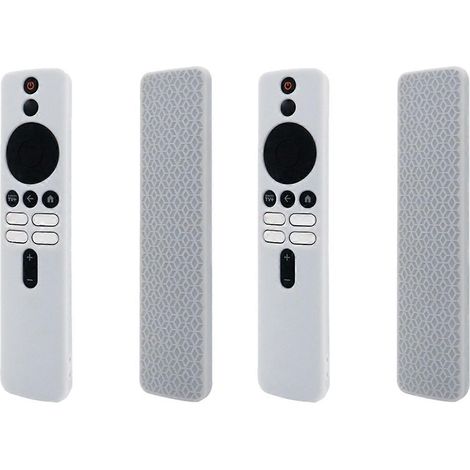 Suitable for Xiaomi TV Box 4K 2nd Gen Xiaomi Remote Control Silicone Protective Case White (1/5)
