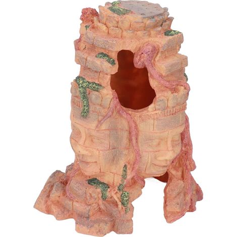 Resin Reptile Shelter, Aquarium Buddha Decoration with Aquarium Ornament for Small Pets, 9.6x7.9x5.3 Inches (1/5)