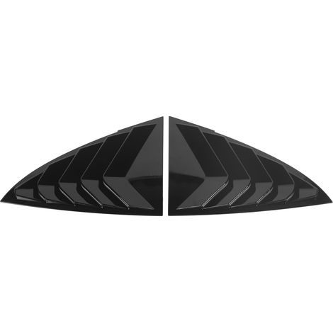 Couvercle de volet de fenêtre arrière de voiture, persienne latérale, panneau décoratif, cadre de garniture, évent, nuances pour modèle 3 Y, noir brillant (1/5)