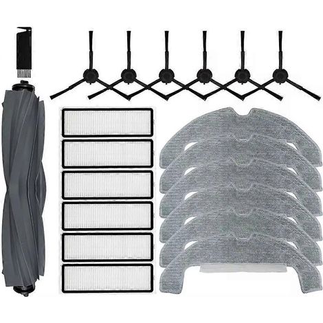 Accessoires et pièces détachées pour aspirateur robot D10S Plus : brosse principale, chiffon de nettoyage, filtre HEPA, sac à poussière. (1/5)