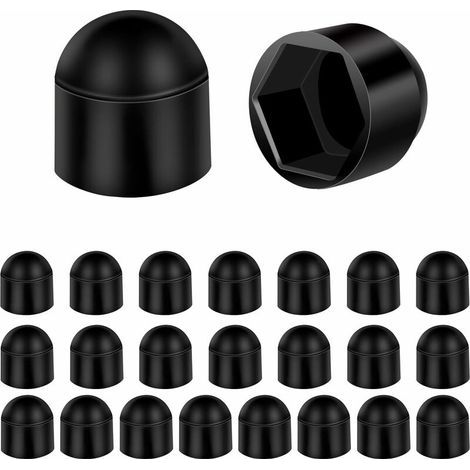 Cache-écrous M6 en plastique anthracite – Lot de 24 capuchons pour vis M6 – Pour clés de 10 mm – Finition professionnelle (1/5)