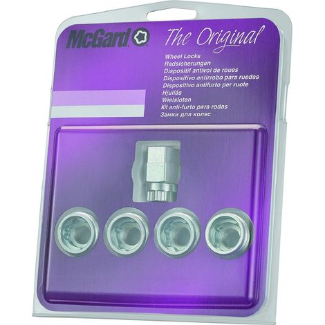 4 ECROUS ANTIVOL SU MCGARD M14X1.5/ 60°/ LONG. 22.7MM/ Ø22MM