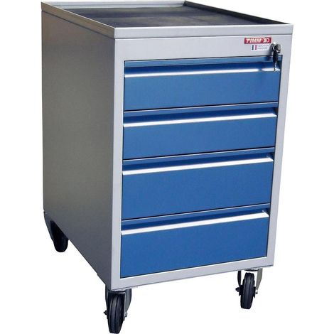 Fimm - Bloc tiroirs mobile 250 kg avec roues caoutchouc Diam 125 mm