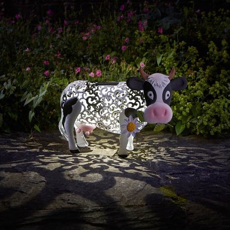 Smart Garden Solar Daisy The Cow Silhouette Light Garden Light Figure Ornament (1/4)