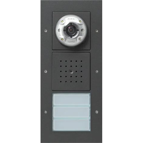 Gira Postazione per porta Video AP 3f Citofono Antracite [127067], 1270 67