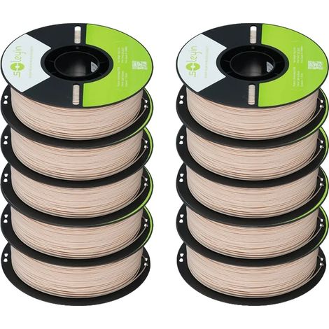 Filament d'imprimante 3D, bobine de 10 kg, grande résistance, Thé au lait Petg brun (1/2)