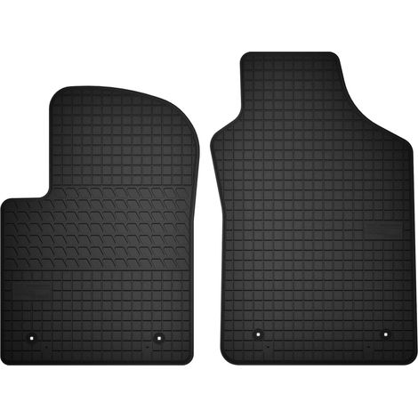 Alfombrillas de goma delanteras para: Fiat 500 cabrio y hatchback (de 2013 a 2019)