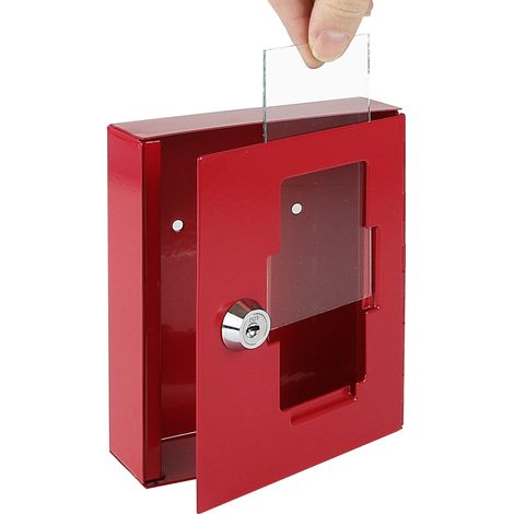 HMF 1022 Ersatzglasscheibe Notschlüsselkasten, Ersatz-Scheibe Schlüsselkasten, 12 x 6,2 cm