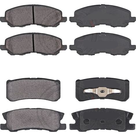 KIT PASTIGLIE FRENO ANTERIORI E POSTERIORI compatibile con PEUGEOT 508 SW II (FC,FJ,F4) / PASTIGLIE FRENANTI AUTO OEM P 61 128 P 61 135,P 61 124 P 61 122 / SOSTITUZIONE DIRETTA / BASSA POLVERE / SIL (1/4)