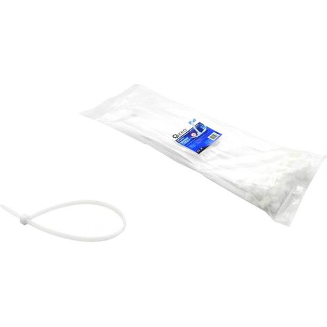 Attaches de câble en nylon blanc 380x4,8mm UV 100 pièces (100)