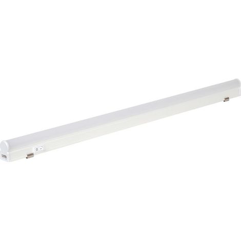 Crealys – Réglette LED 60cm 10W blanc neutre 4000K – IP20 – Interconnectable – Éclairage pour espaces restreints (1/5)