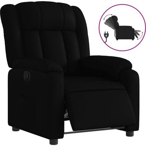 Fauteuil inclinable électrique en similicuir noir (1/5)