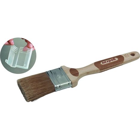 Pinceau plat en bois et fibres lasure 50mm (1/5)