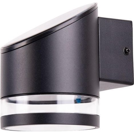 Aplique LED solar negro con sensor 3,7 V 1,2 Ah IP65 (1/5)
