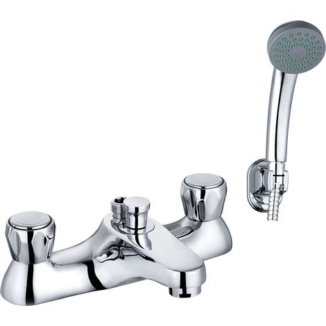 Fradswell Contemporary Bathroom Mono Basin Tap – Round Lever, 155 x 42mm, Chrome