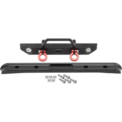 Kit pare-chocs avant et arrière en aluminium pour Axial SCX24 90081 1/24 voiture RC pièces de rechange noires (1/5)