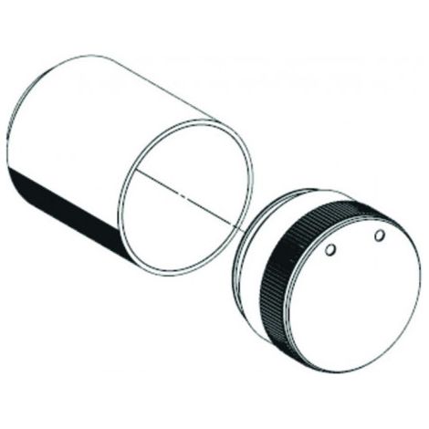 Bouton de commande Linus D-C-M pour LINUS D-C-M/BASIC D-C-M, chromé