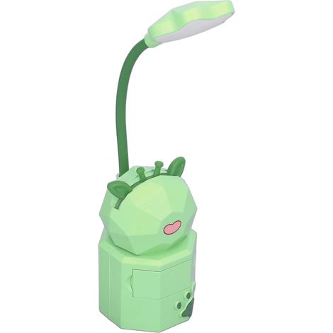 Tragbare LED-Schreibtischlampe zum Lesen, flexibel, USB-aufladbar, warmes Nachtlicht, kreative Aufbewahrung, ideal für Studenten, grün, 5802 kleines Reh (1/5)