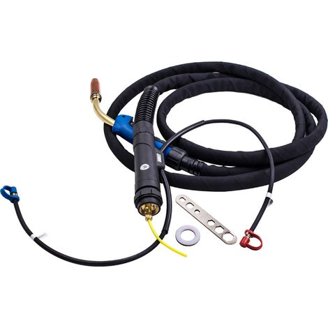 MiG-MAG tube package MB501DL-length 4m für all protective gas gobellationMIG/MAG-Schweibrenner MB 501 (wassergekühlt) mit 4 Meter Schlauchpaket (1/5)