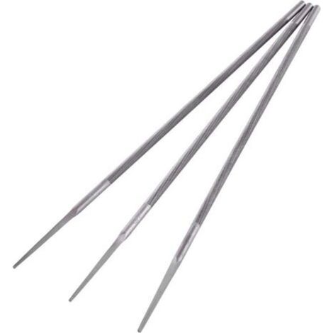 Lot de 3 Limes Rondes pour Tronçonneuse 4,8 mm Lime Tronconneuse (4 mm/4,8 mm/5,5 mm en option) (4,8 mm)