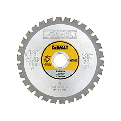 DeWALT - Lama da sega per alluminio 140x20 mm, 30 denti DT1910 (1/2)