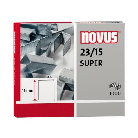 Novus-Heftklammern super 23/15 für Hochleistungshefter -Box 1000-. (1/3)