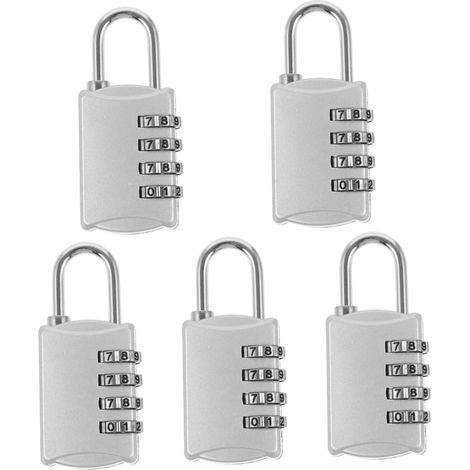 de 5 cadenas à combinaison à code extérieur avec câble et (1/5)