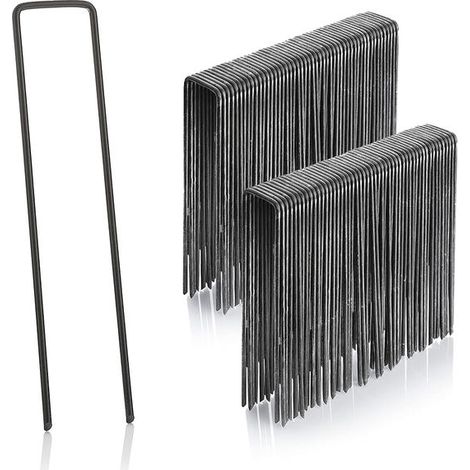 150 Clavos para Césped Artificial, Redes Anti-Hierba y Camping – Piquetes de Jardín 150x30mm (1/5)