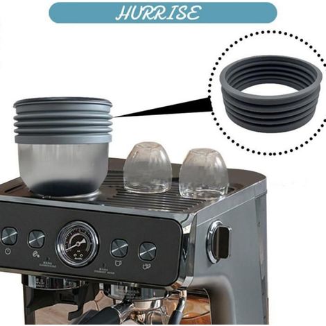 Machine à café à soufflet en Silicone, bac à grains pour Barsetto BEA01 BEA02 BEA02S, anti-poussière, facile à utiliser, gris de (1/4)