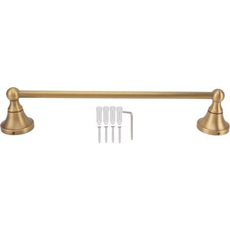 Porte-serviettes de Style européen rétro, support de douche mural, support de Rail en cuivre pour salle de bains (1/5)